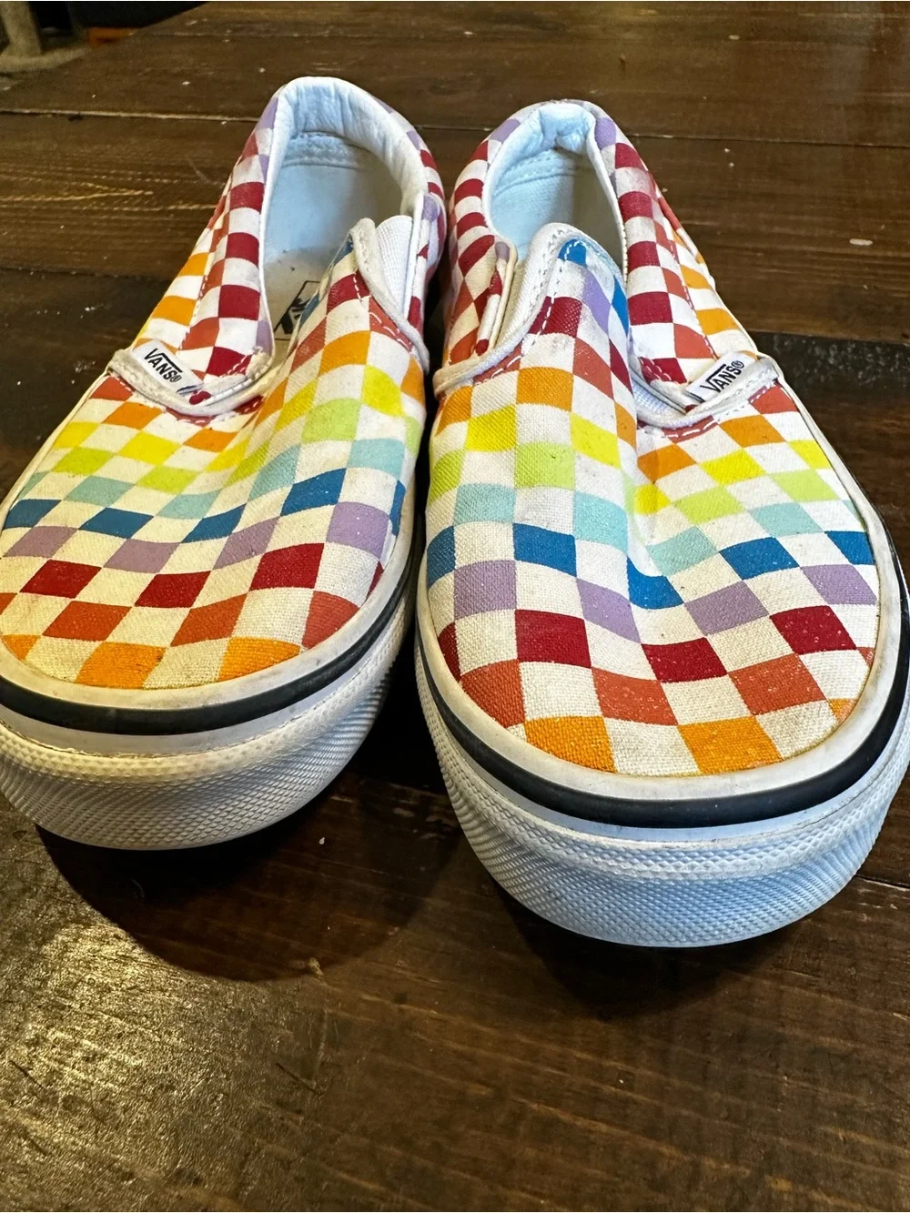 Checkered Rainbow Vans - Picture 4 of 6
